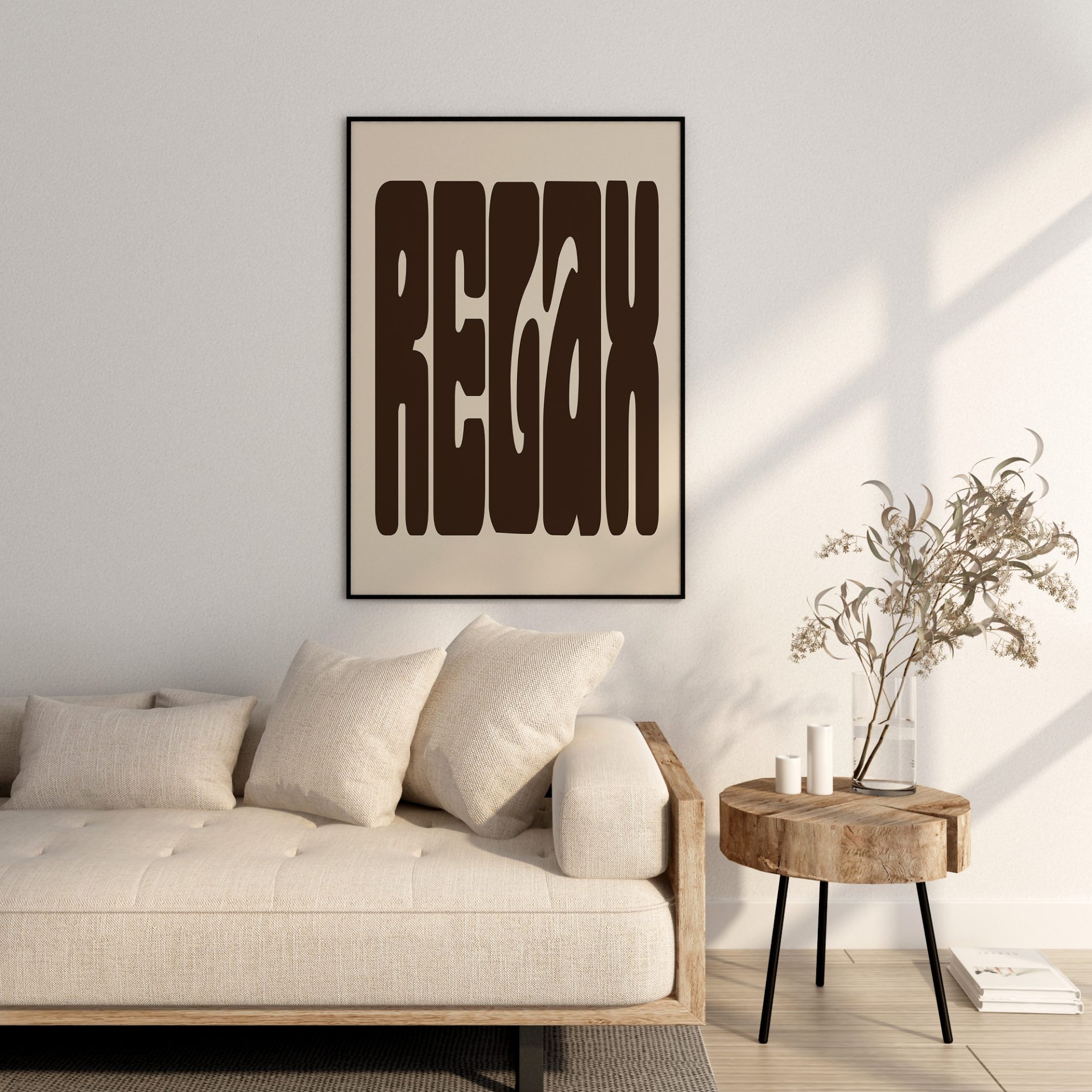 Relax Beige Print 4